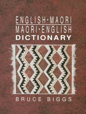 English–Maori, Maori–English Dictionary - ebook